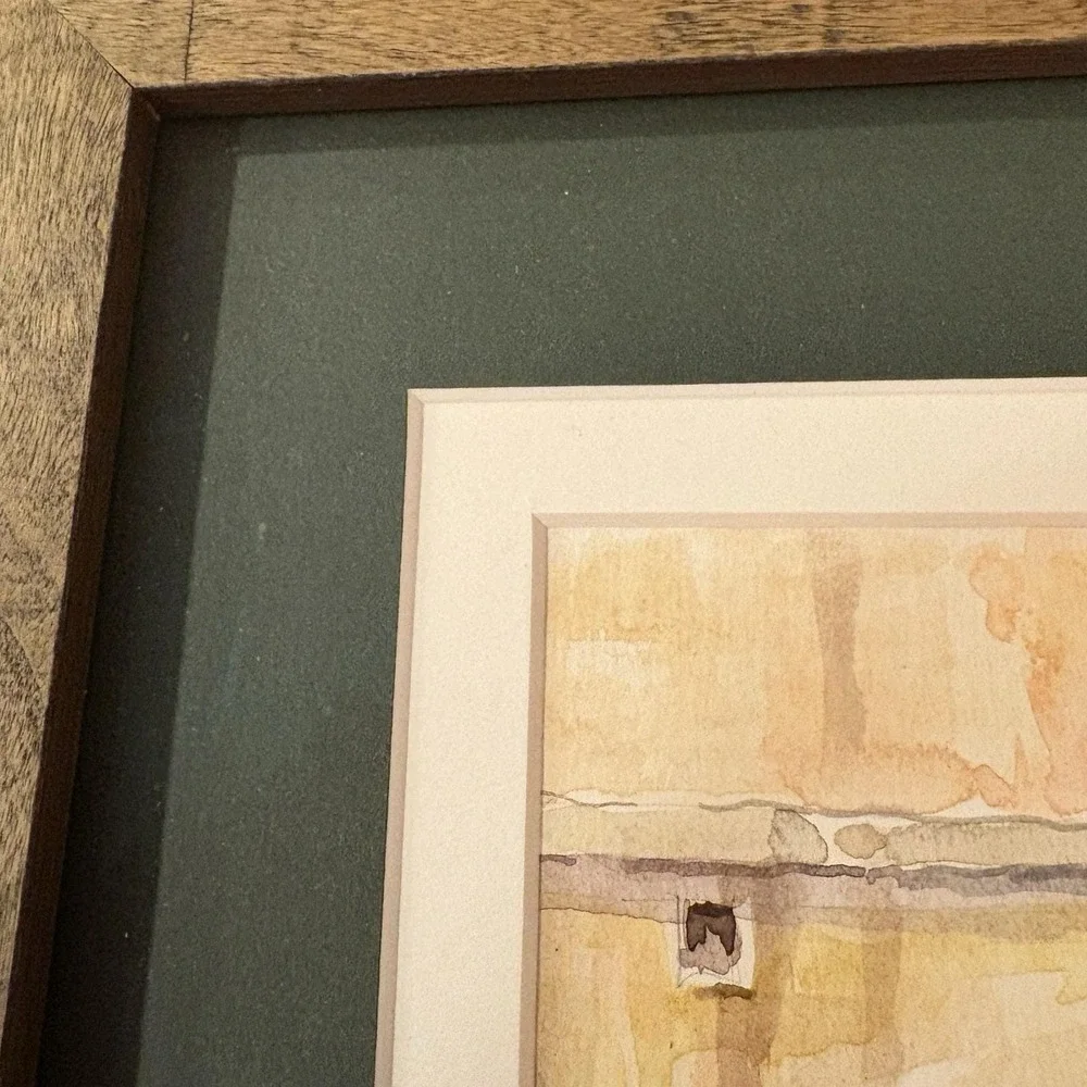 Watercolor Florence 1998 Villa Door Signed By Artist See Signature Beige Green - Picture 14 of 16
